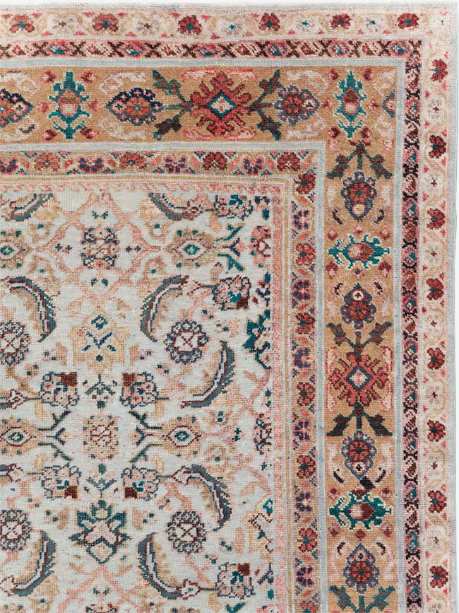 Vintage Persian Mahal Small Room Size Carpet, No.18221 - Gss