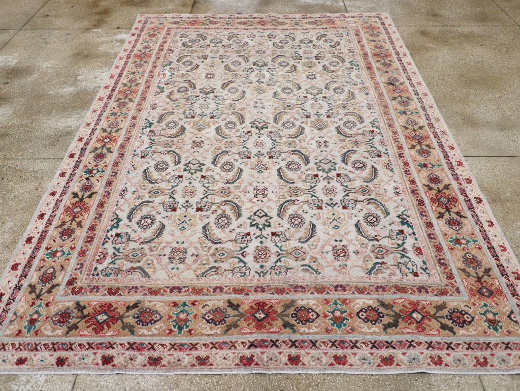 Vintage Persian Mahal Small Room Size Carpet, No.18221 - Gss