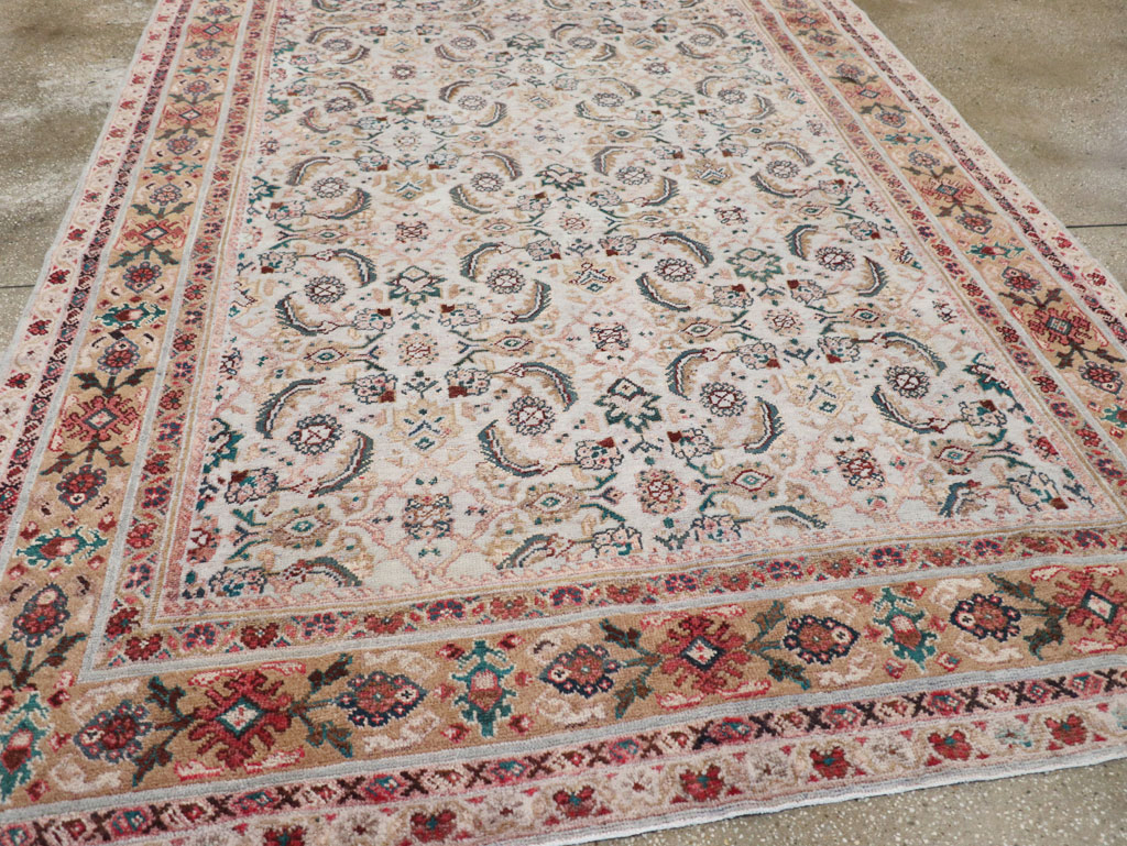 Vintage Persian Mahal Small Room Size Carpet, No.18221 - Gss