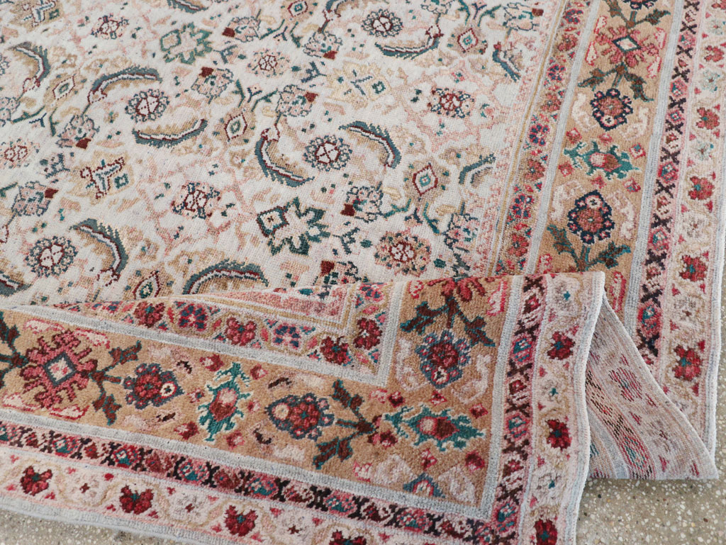 Vintage Persian Mahal Small Room Size Carpet, No.18221 - Gss