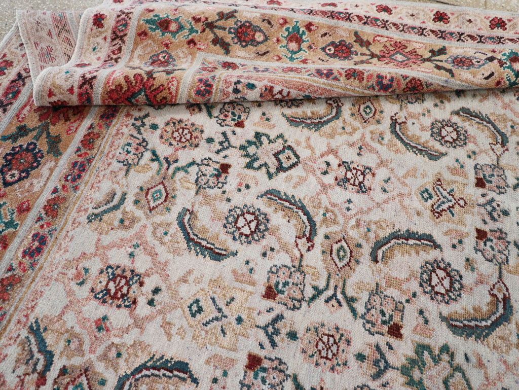 Vintage Persian Mahal Small Room Size Carpet, No.18221 - Gss