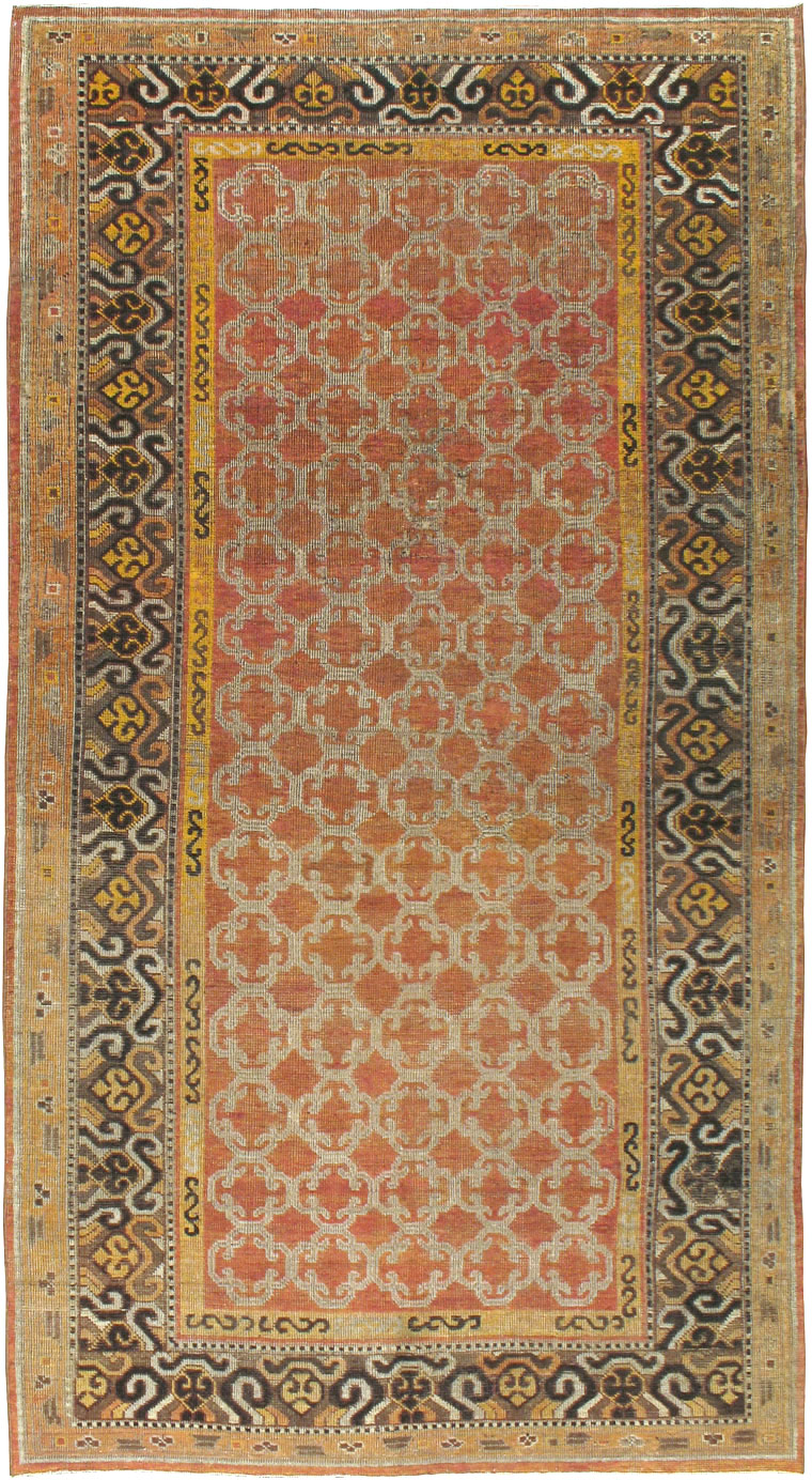 Vintage East Turkestan Khotan Carpet, No.18229 - Gss