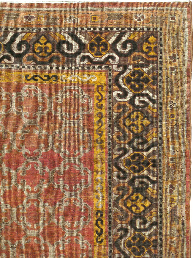 Vintage East Turkestan Khotan Carpet, No.18229 - Gss