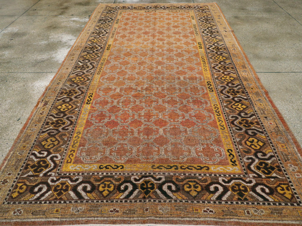 Vintage East Turkestan Khotan Carpet, No.18229 - Gss