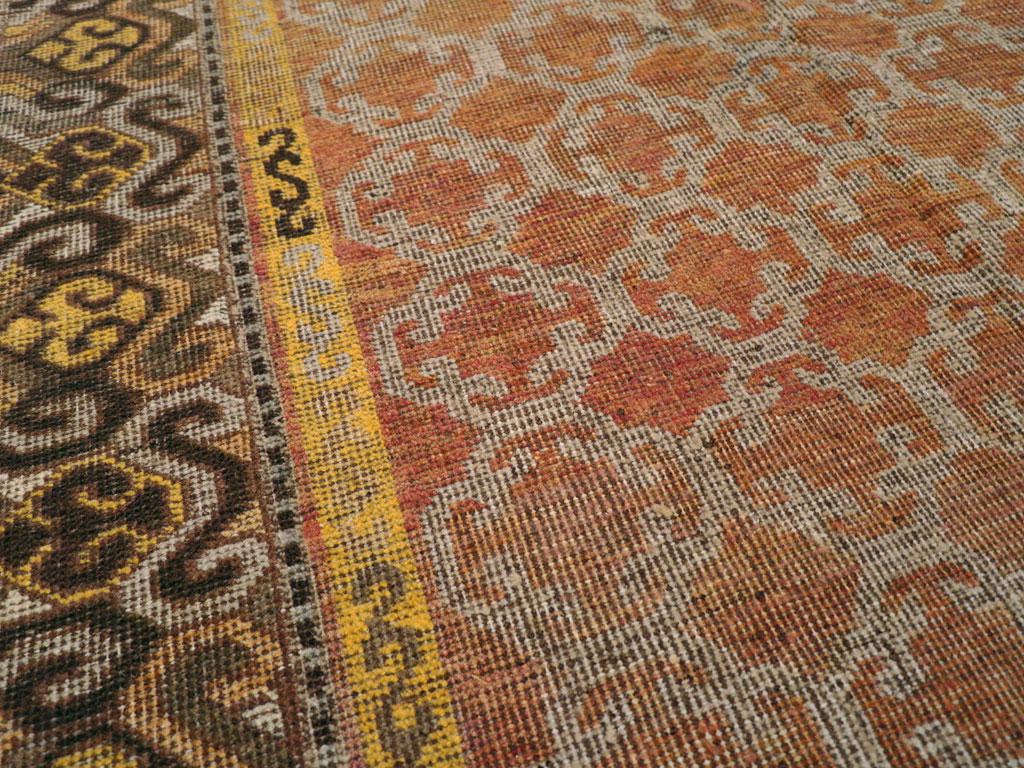 Vintage East Turkestan Khotan Carpet, No.18229 - Gss