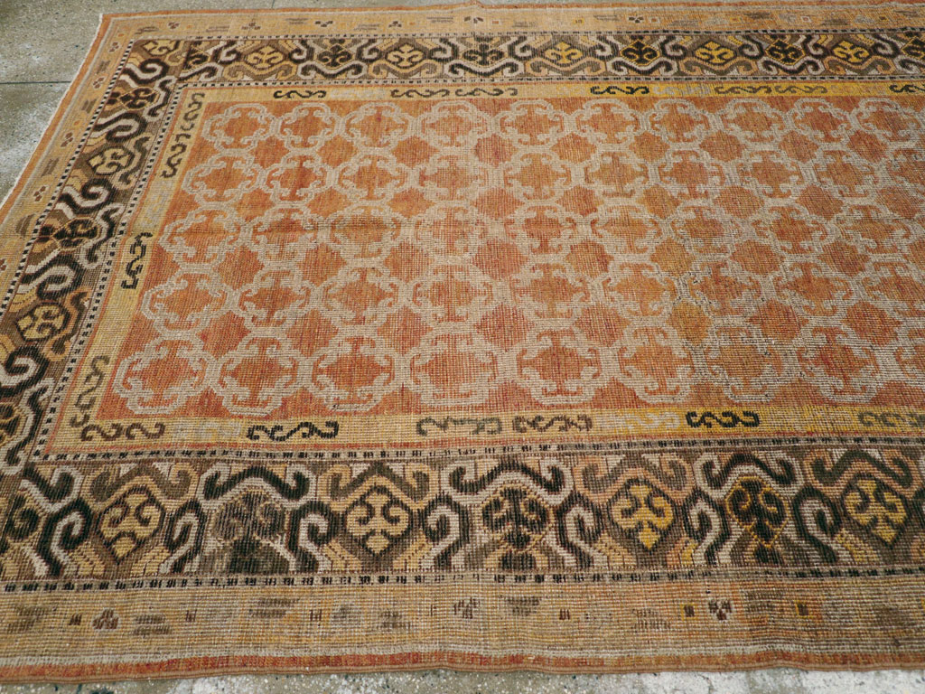 Vintage East Turkestan Khotan Carpet, No.18229 - Gss