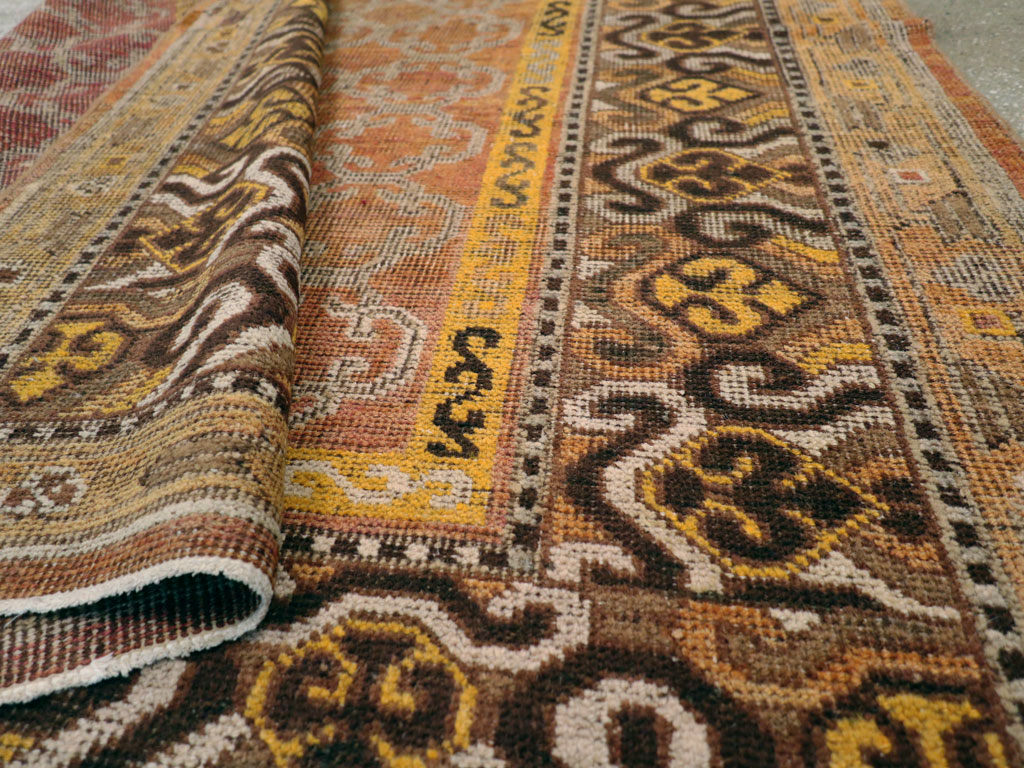 Vintage East Turkestan Khotan Carpet, No.18229 - Gss