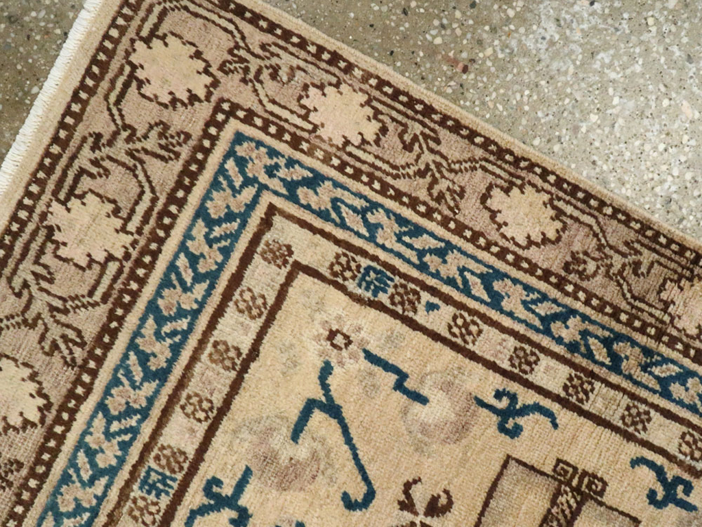 Antique East Turkestan Khotan Square Rug (Pair: 2 of 2), No.18246 - Gss