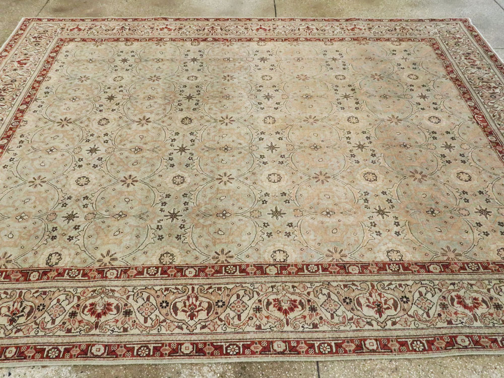 Antique Persian Tabriz Carpet, No.18267 - Gss