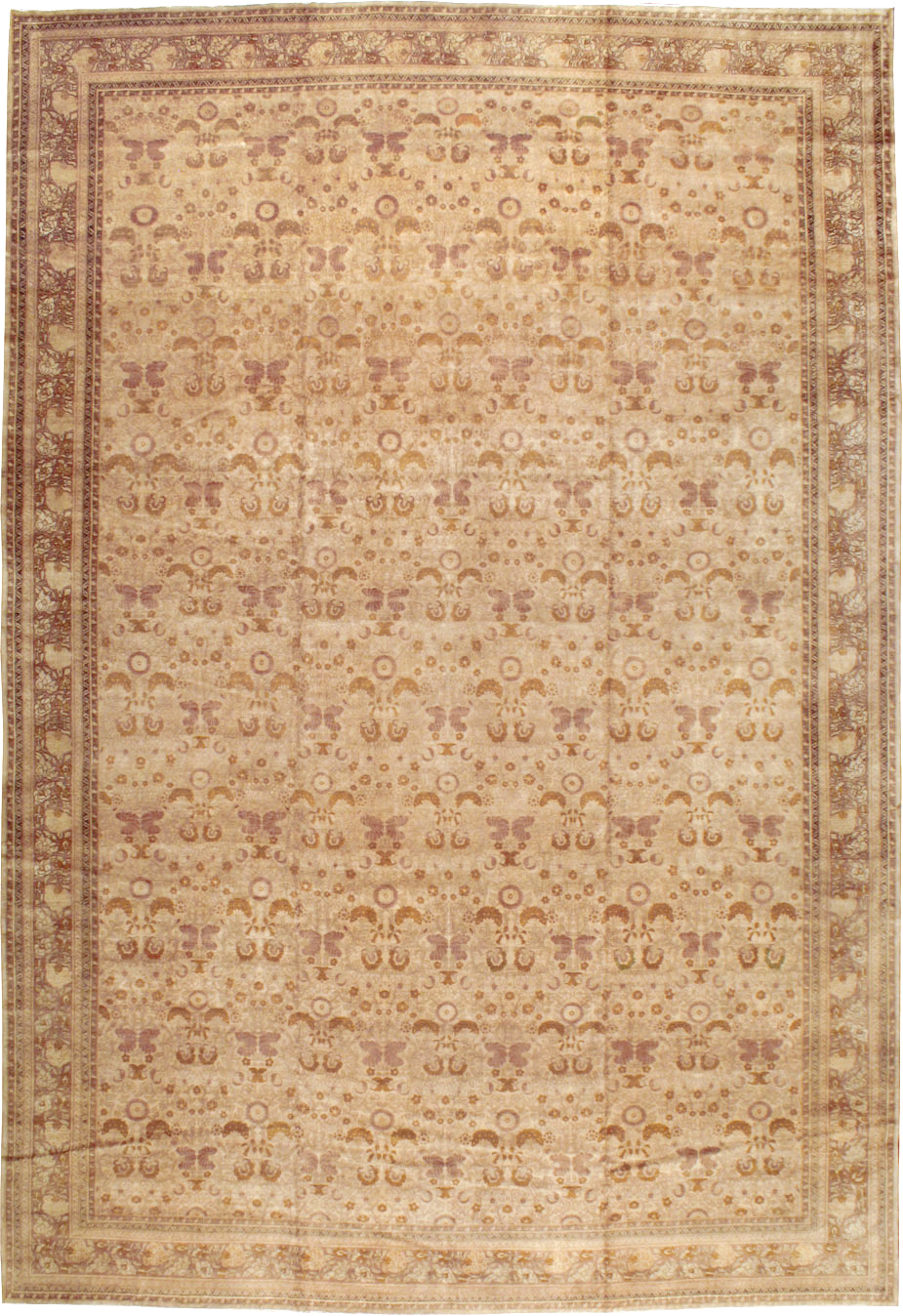 Antique Persian Tabriz Carpet, No.18268 - Gss