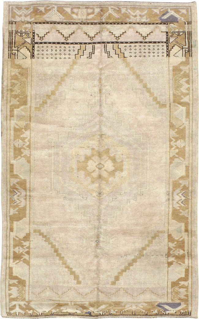 Vintage Turkish Oushak Rug, No.18314 - Gss