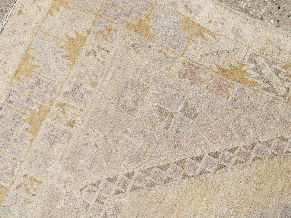 Vintage Turkish Oushak Rug, No.18319 - Gss