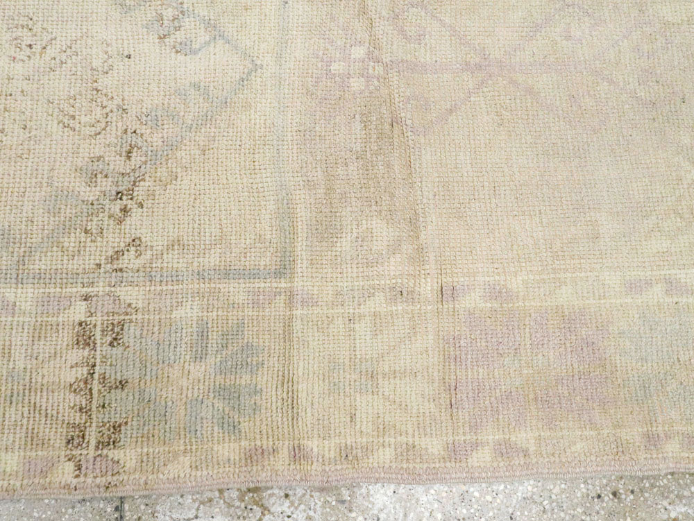 Vintage Turkish Oushak Rug, No.18326 - Gss