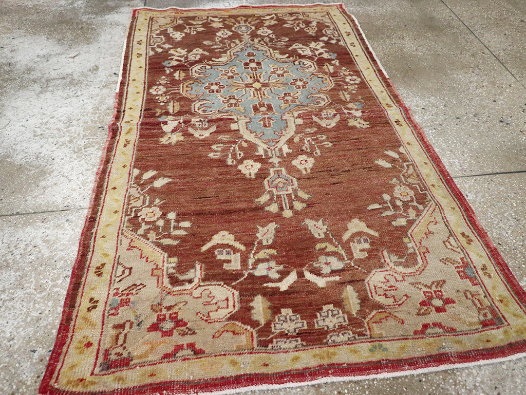 Vintage Turkish Oushak Rug, No.18329 - Gss