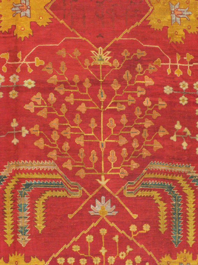 Antique Turkish Oushak Carpet, No.18352 - Gss