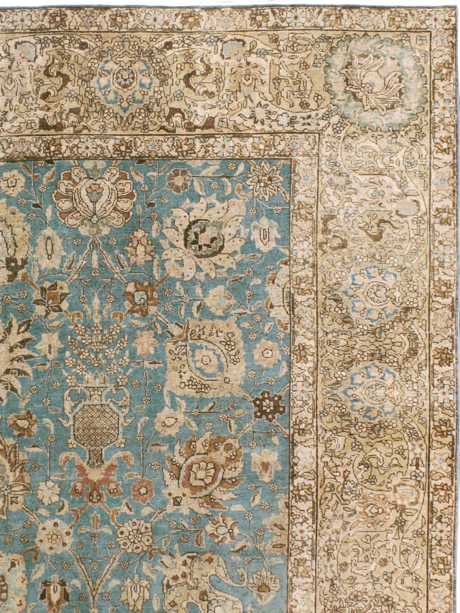 Vintage Persian Tabriz Room Size Carpet, No.18355 - Gss