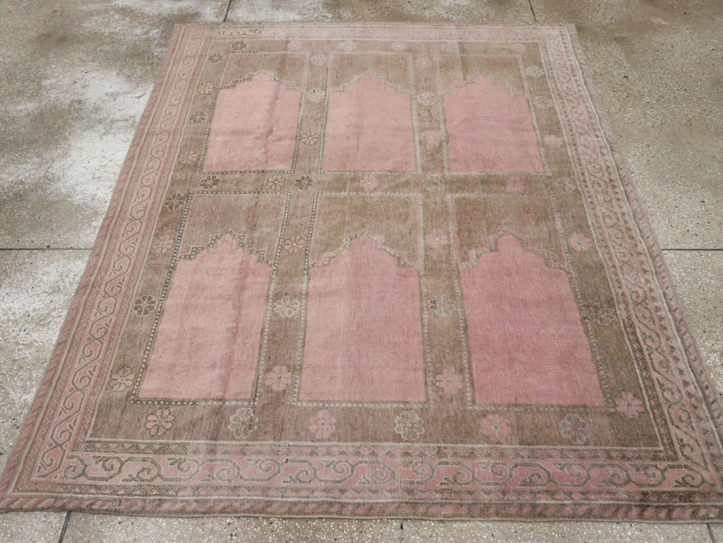 Vintage East Turkestan Khotan Accent Carpet, No.18360 - Gss