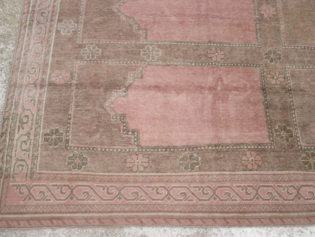 Vintage East Turkestan Khotan Accent Carpet, No.18360 - Gss