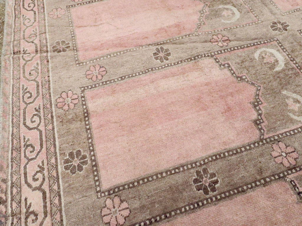 Antique East Turkestan Khotan Saph Carpet, No.18360 - Gss