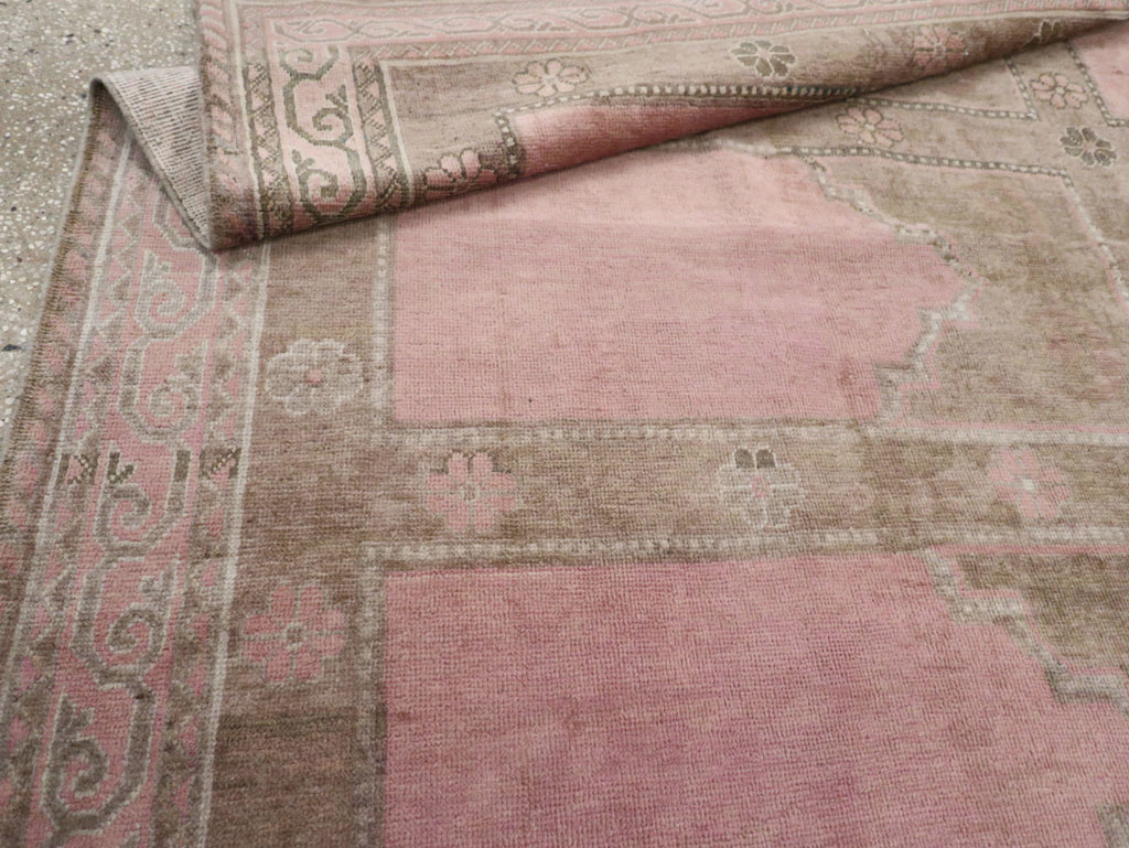 Vintage East Turkestan Khotan Accent Carpet, No.18360 - Gss