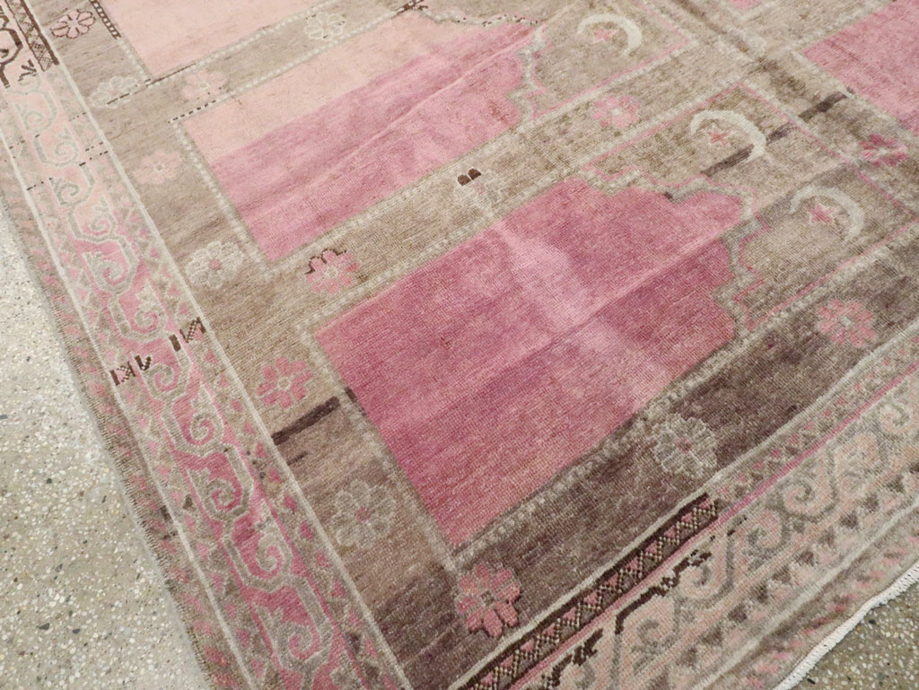 Antique East Turkestan Khotan Saph Carpet, No.18360 - Gss