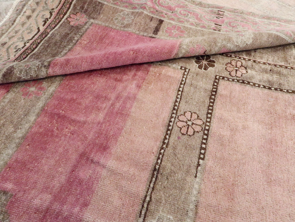 Antique East Turkestan Khotan Saph Carpet, No.18360 - Gss