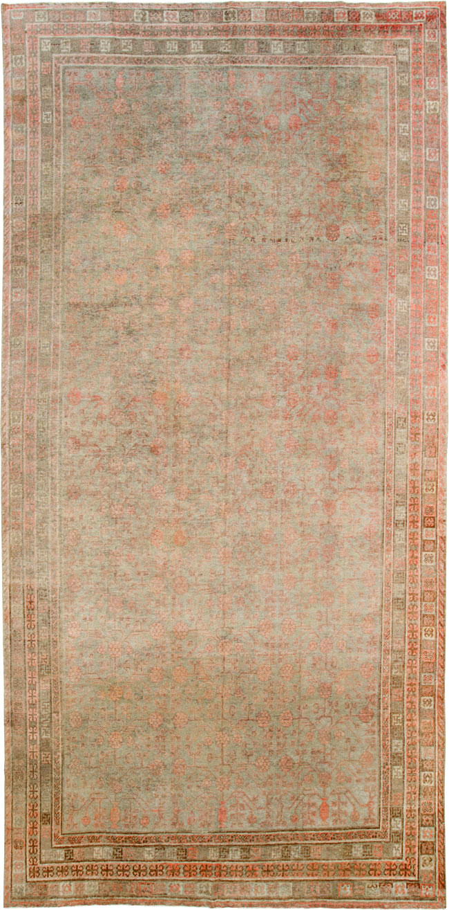 Vintage East Turkestan Khotan Gallery Carpet, No.18374 - Gss