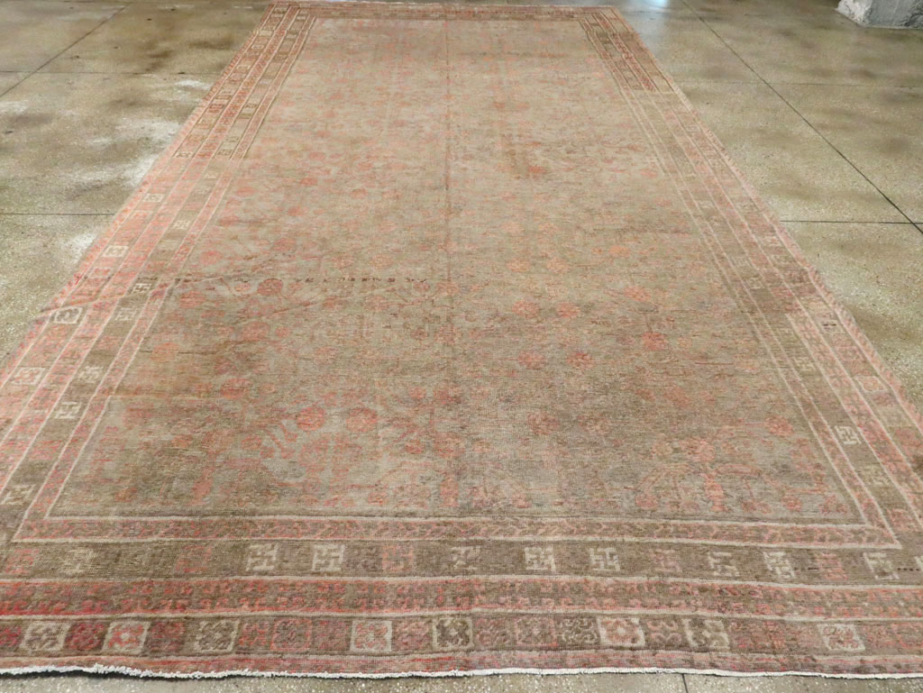 Vintage East Turkestan Khotan Gallery Carpet, No.18374 - Gss