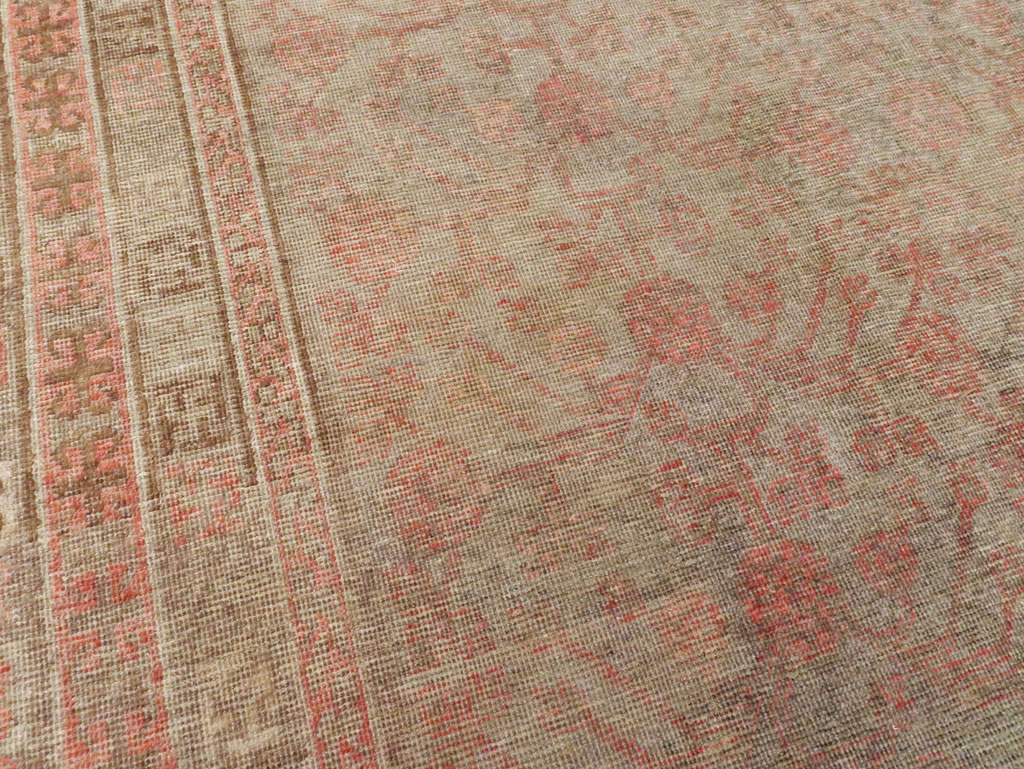 Vintage East Turkestan Khotan Gallery Carpet, No.18374 - Gss