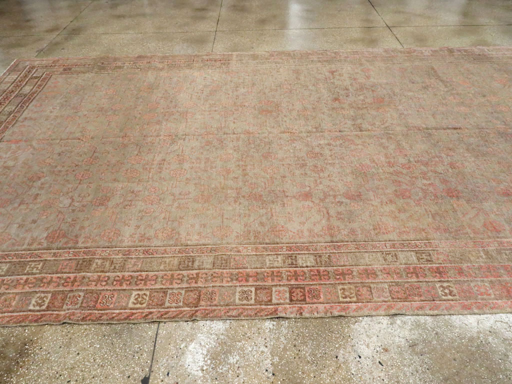 Vintage East Turkestan Khotan Gallery Carpet, No.18374 - Gss