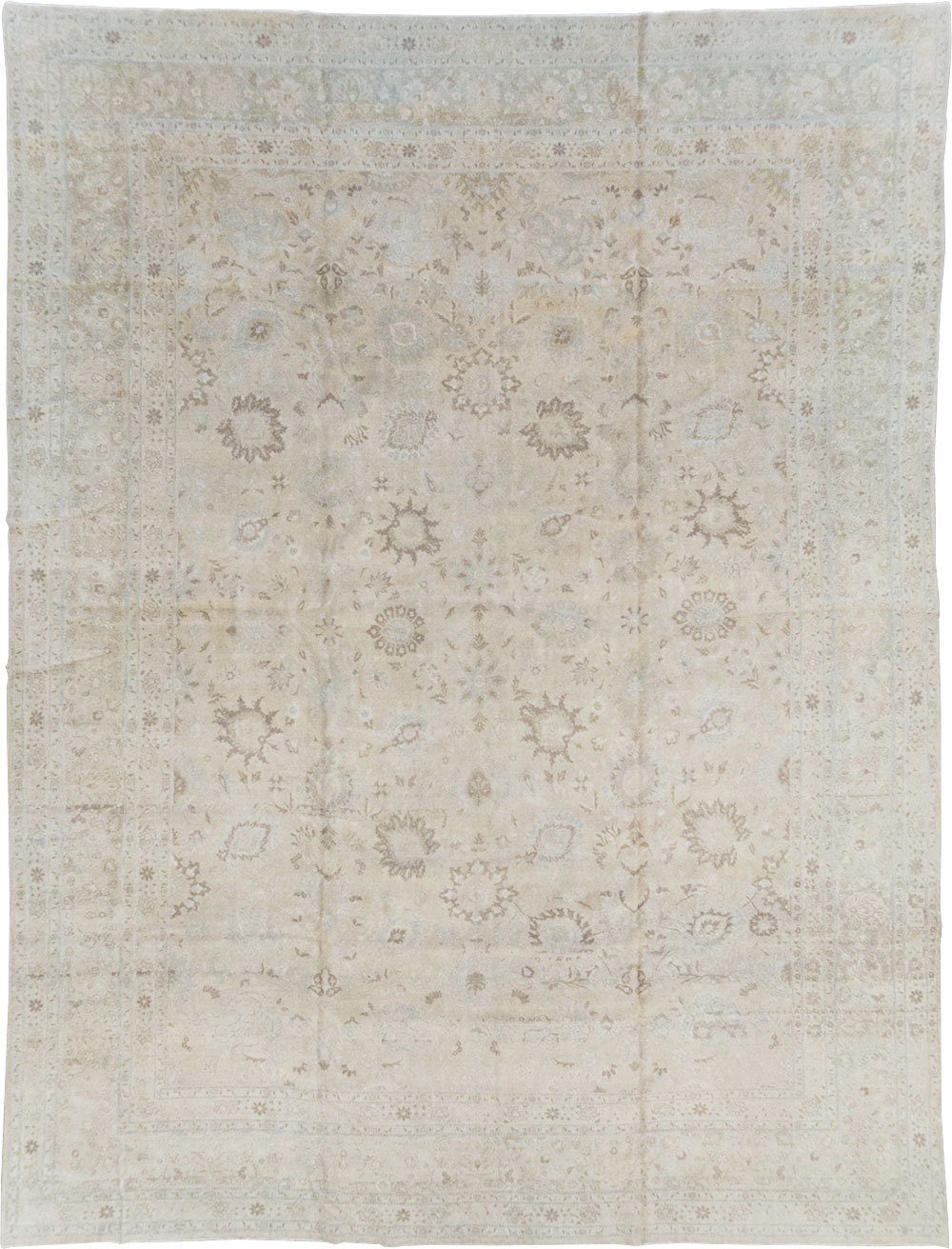 Vintage Persian Tabriz Large Room Size Carpet, No.18381 - Gss