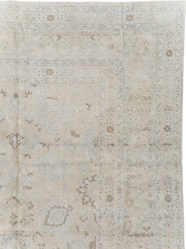 Vintage Persian Tabriz Large Room Size Carpet, No.18381 - Gss