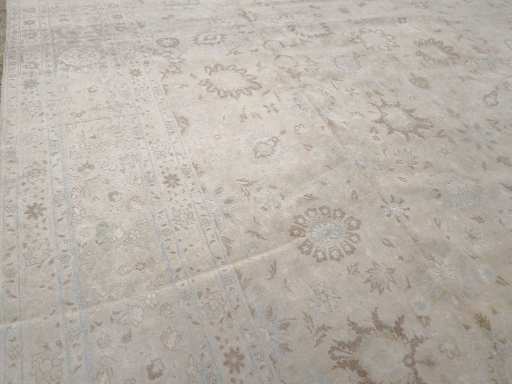 Vintage Persian Tabriz Large Room Size Carpet, No.18381 - Gss