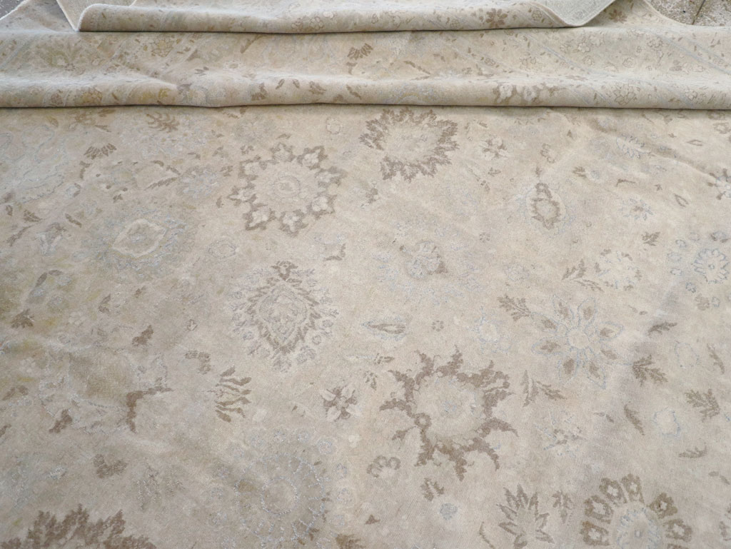 Vintage Persian Tabriz Large Room Size Carpet, No.18381 - Gss