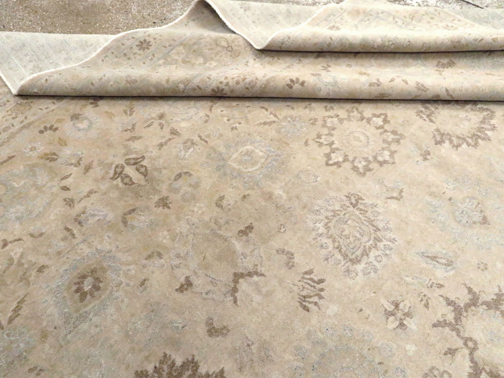 Vintage Persian Tabriz Large Room Size Carpet, No.18381 - Gss