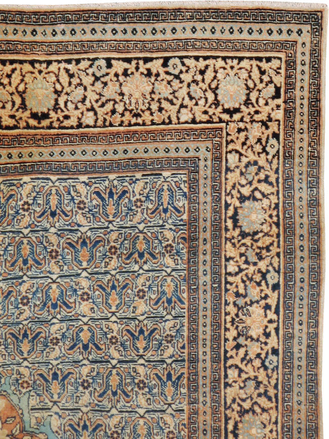 Antique Persian Tabriz Hagi Jalili Rug, No.18384 - Gss