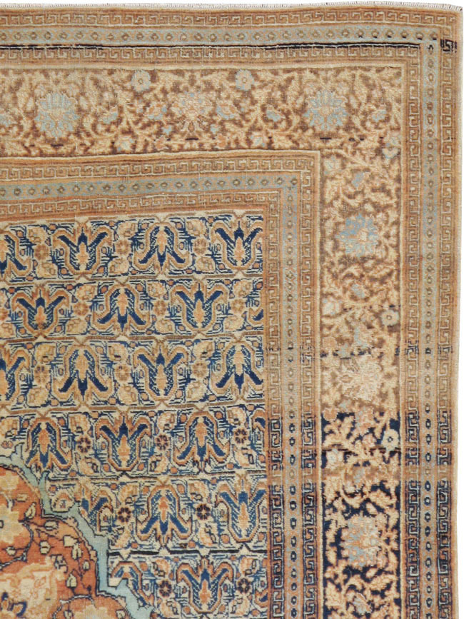 Antique Persian Tabriz Hagi Jalili Rug, No.18384 - Gss