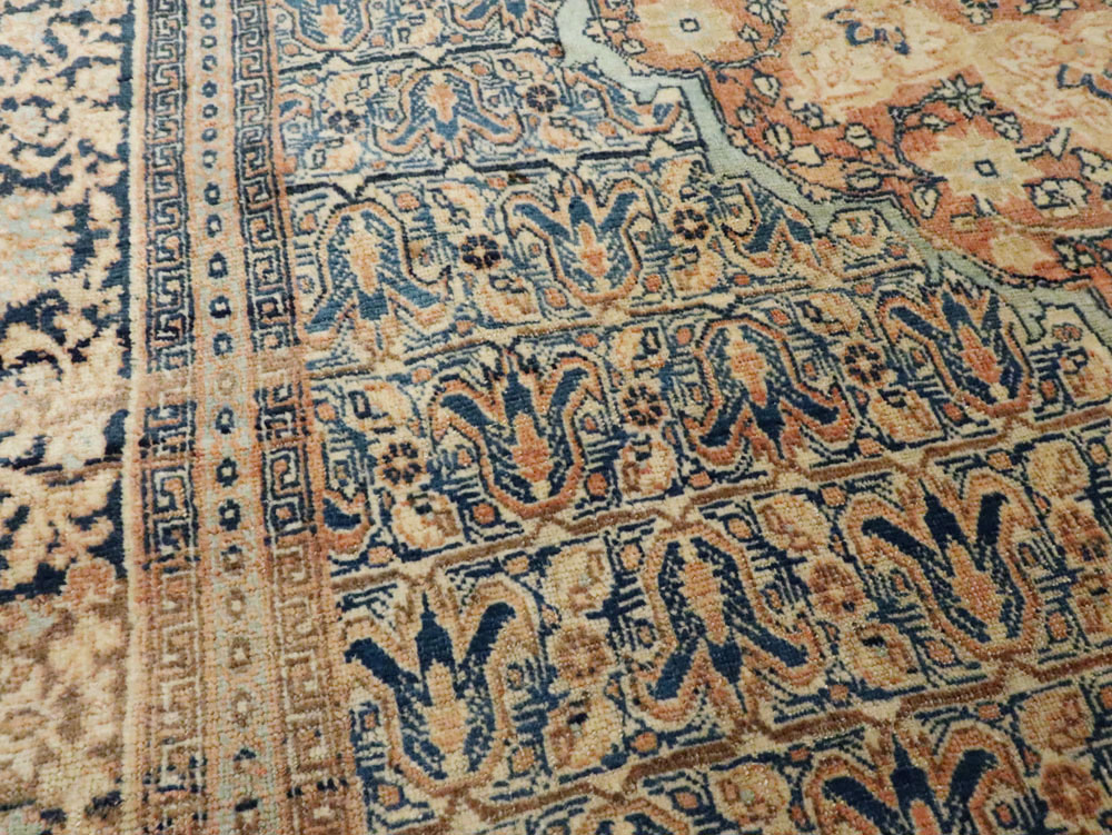Antique Persian Tabriz Hagi Jalili Rug, No.18384 - Gss