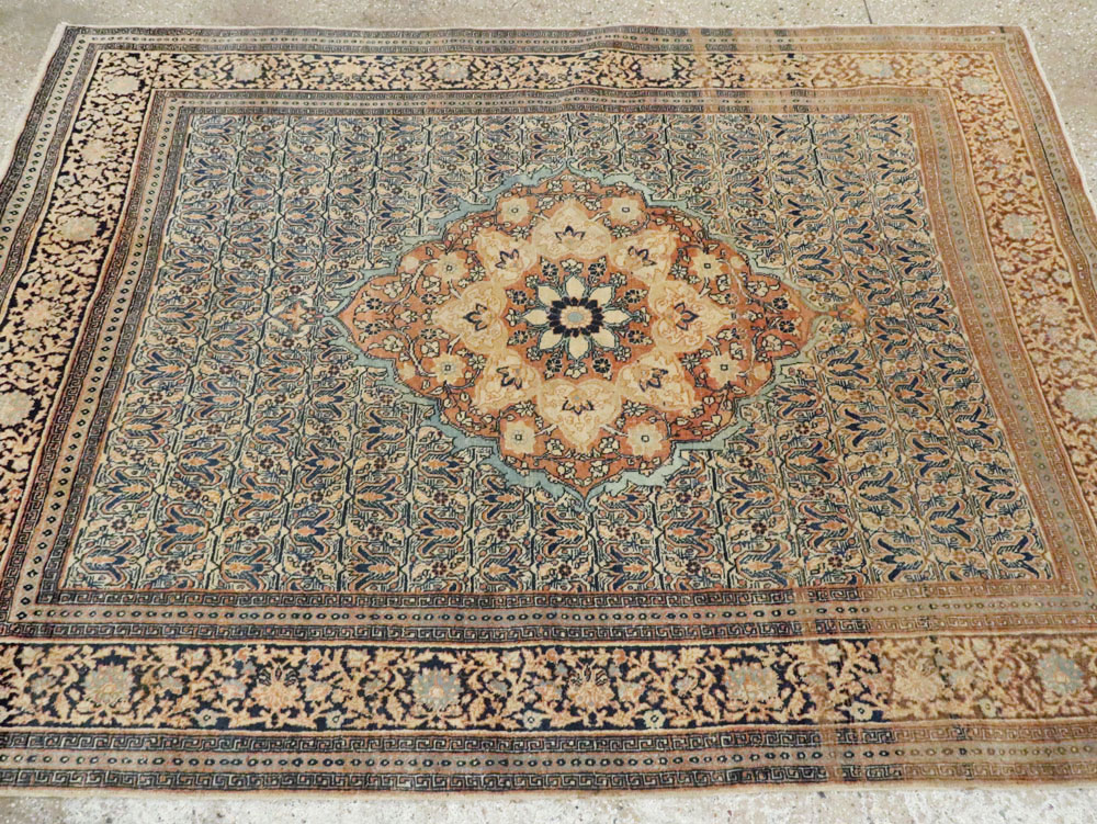Antique Persian Tabriz Hagi Jalili Rug, No.18384 - Gss