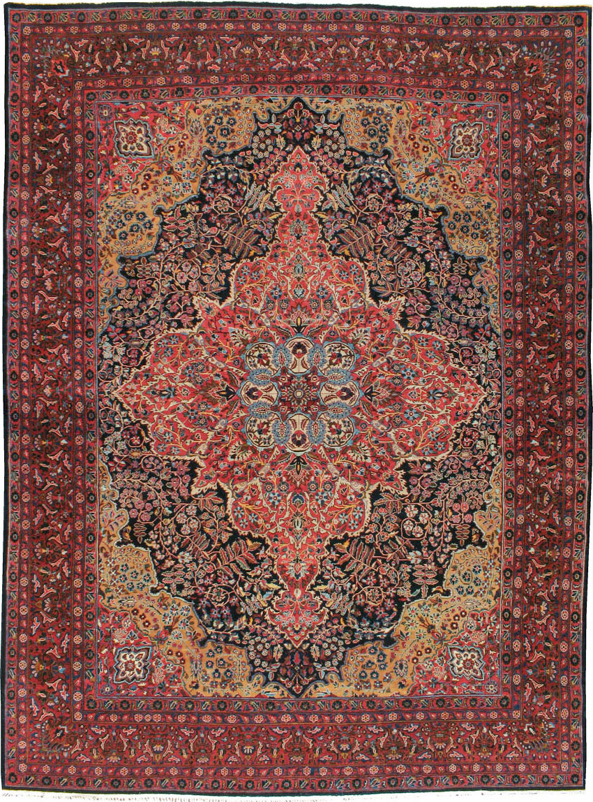 Antique Persian Sarouk Carpet, No.18387 - Gss