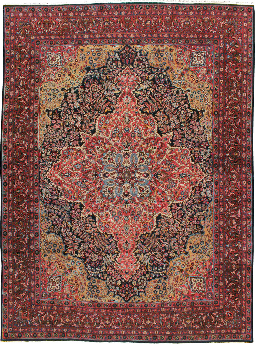 Antique Persian Sarouk Carpet, No.18387 - Gss