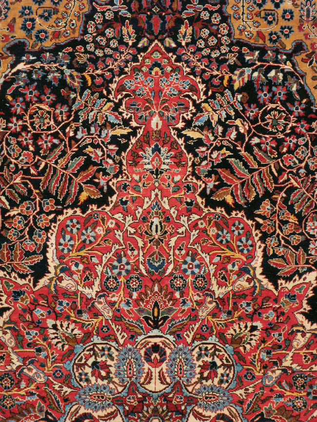 Antique Persian Sarouk Carpet, No.18387 - Gss