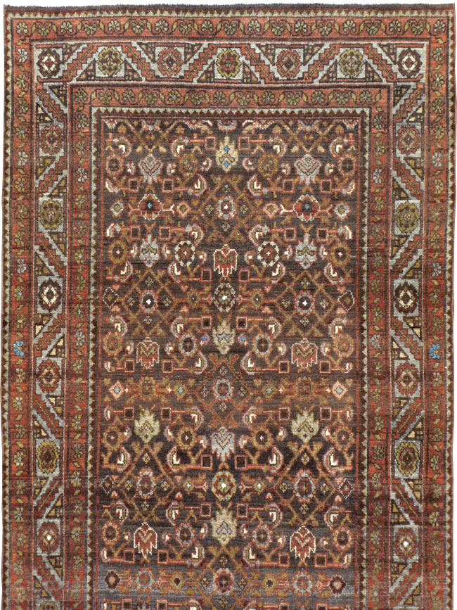 Vintage Persian Malayer Runner, No.18391 - Gss