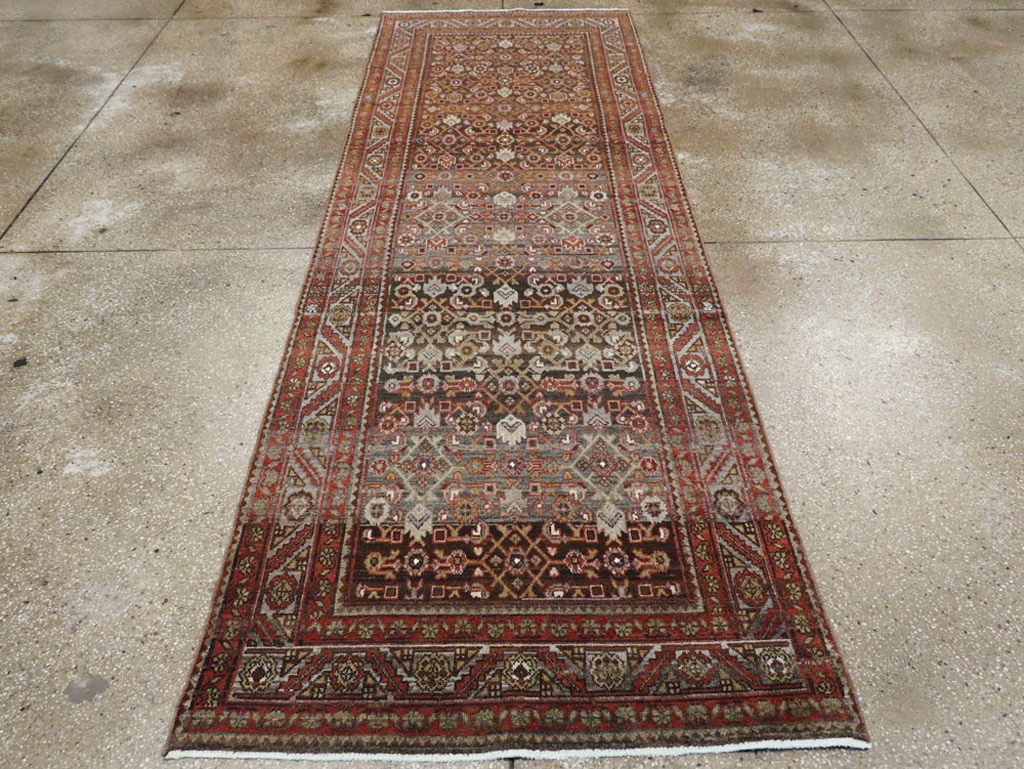 Vintage Persian Malayer Runner, No.18391 - Gss