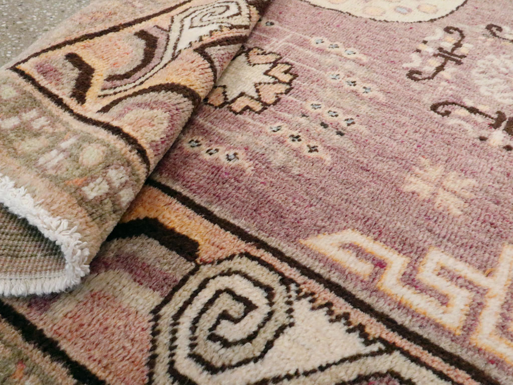 Antique East Turkestan Khotan Square Rug, No.18401 - Gss