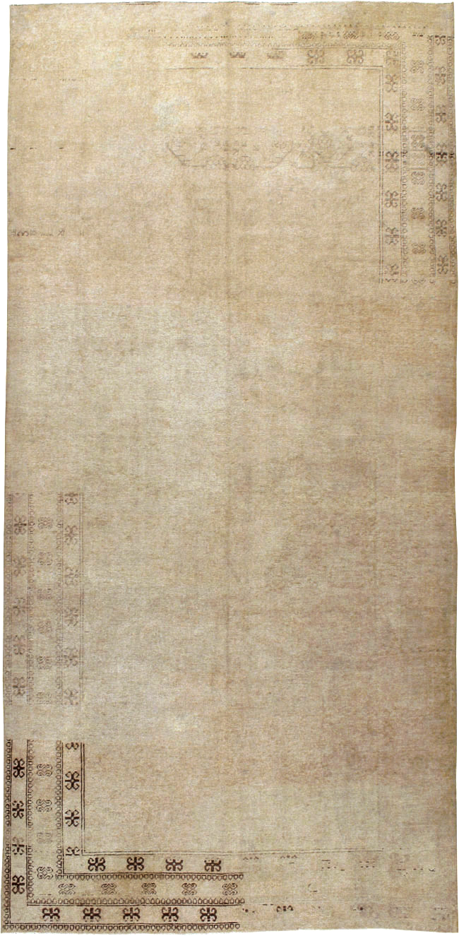 Vintage East Turkestan Khotan Carpet, No.18403 - Gss