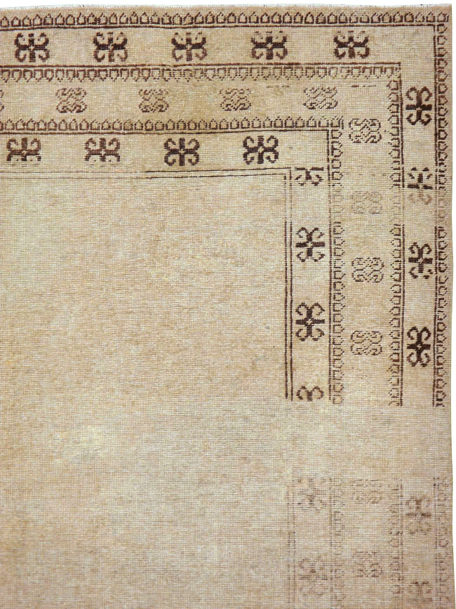 Vintage East Turkestan Khotan Carpet, No.18403 - Gss