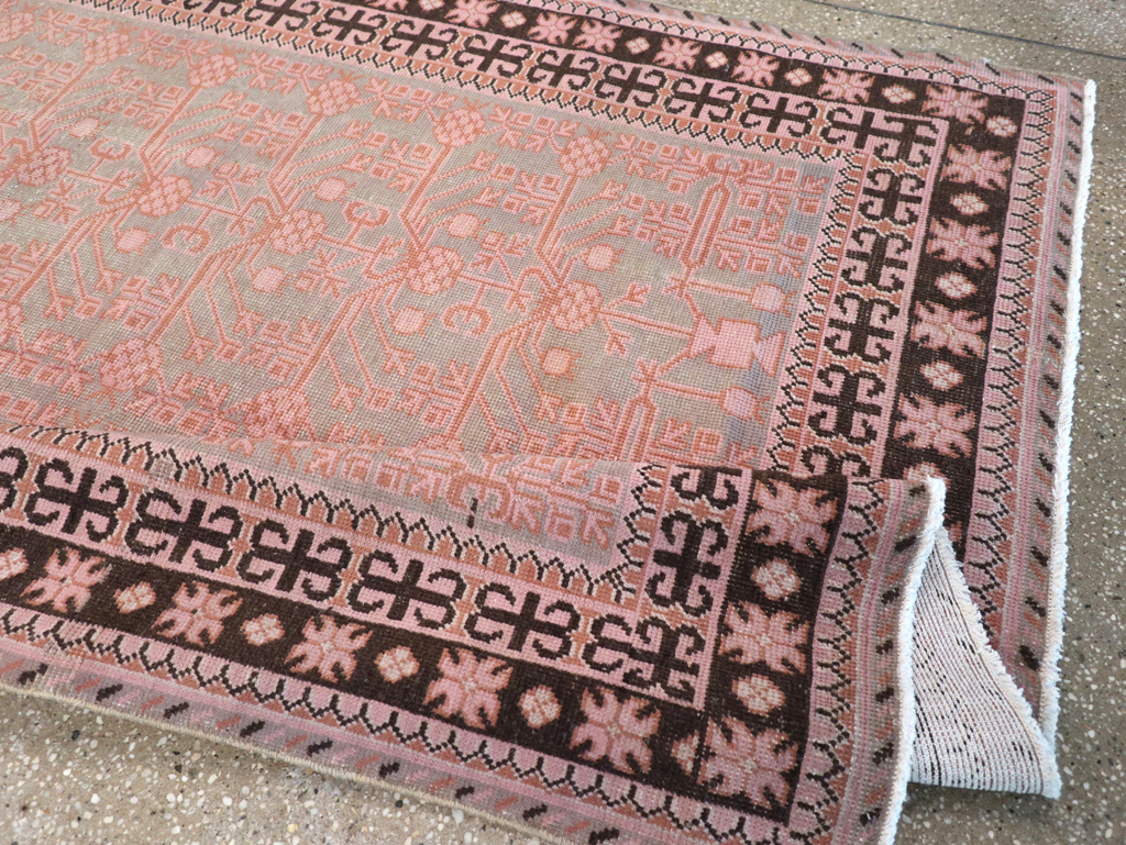 Vintage East Turkestan Khotan Carpet, No.18409 - Gss