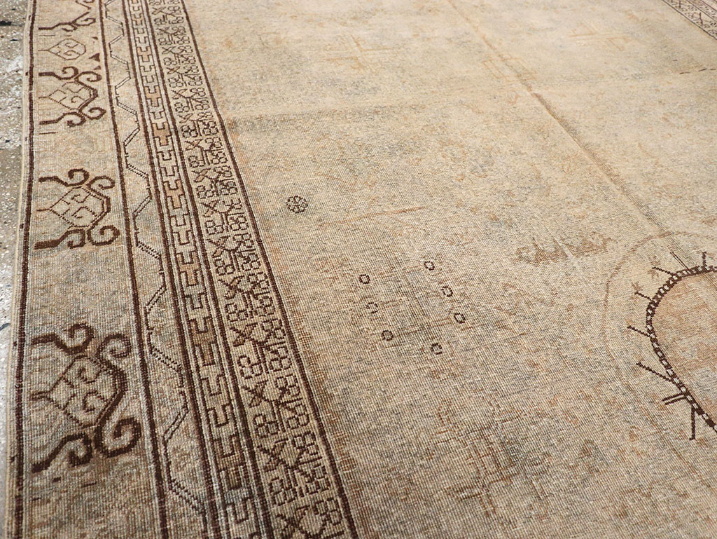 Vintage East Turkestan Khotan Carpet, No.18411 - Gss