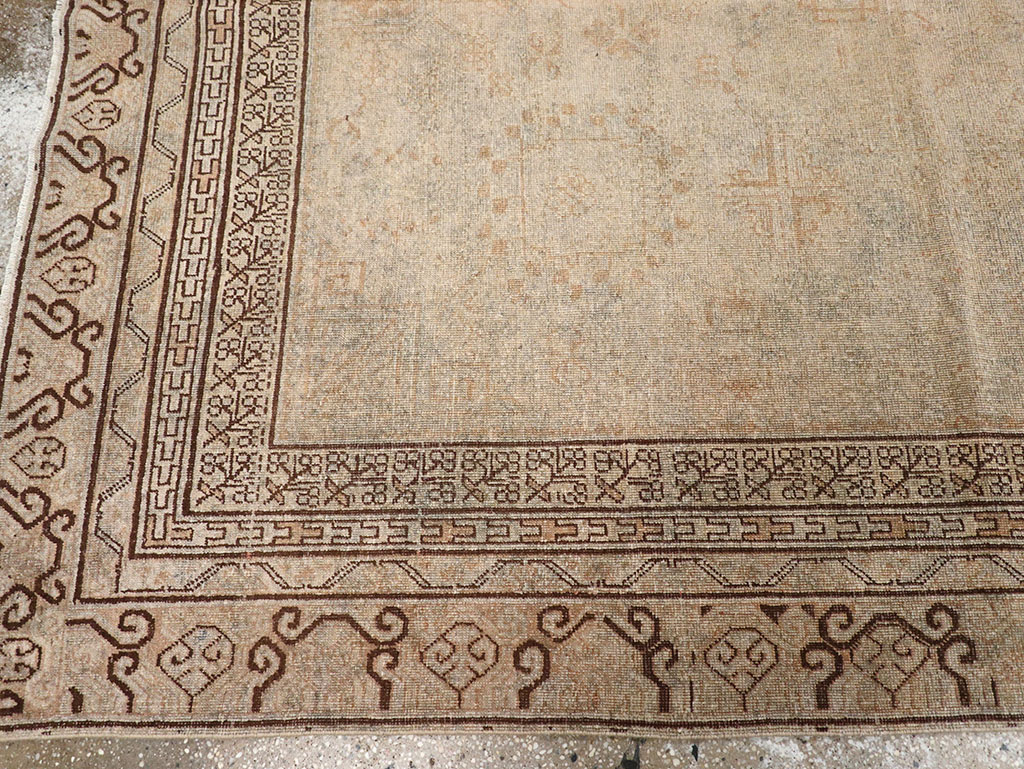 Vintage East Turkestan Khotan Carpet, No.18411 - Gss